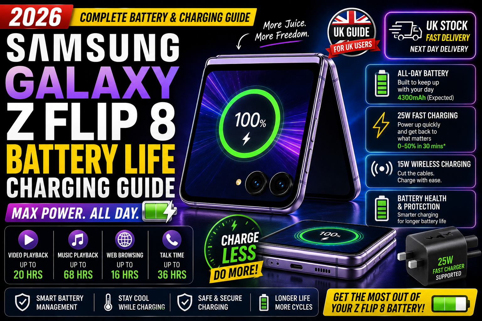 Samsung Galaxy Z Flip 8 Battery Life and Charging: What to Expect in 2026