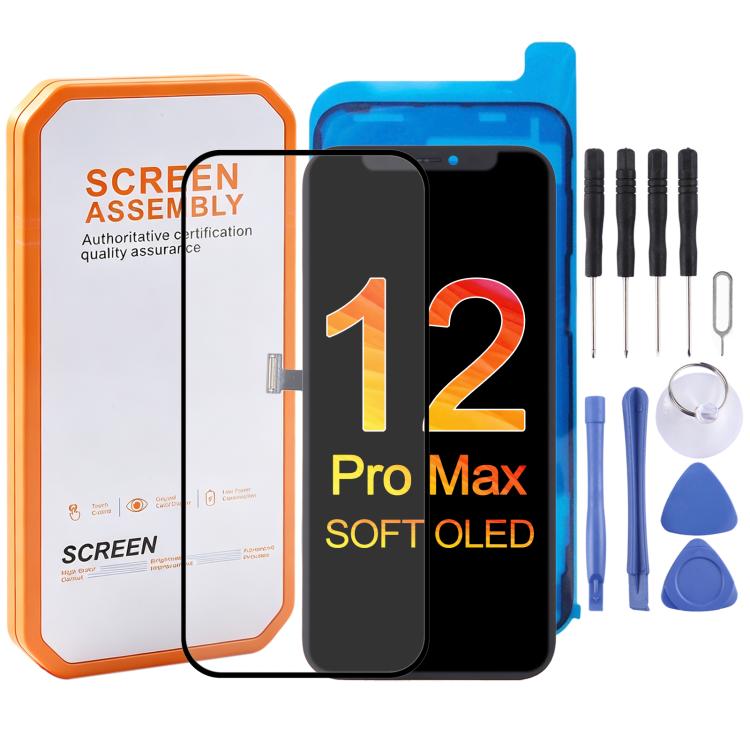 Soft OLED Screen Assembly for iPhone X / 11 Pro Max / 12 Pro Max