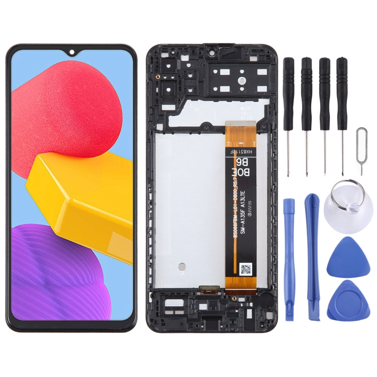 LCD Screen Digitizer Full Assembly with Frame, For Samsung Galaxy A25 SM-A256B, For Samsung Galaxy A15 5G SM-A156B, For Samsung Galaxy A35 SM-A356B, For Samsung Galaxy A05 SM-A055F, For Samsung Galaxy A05s SM-A057F