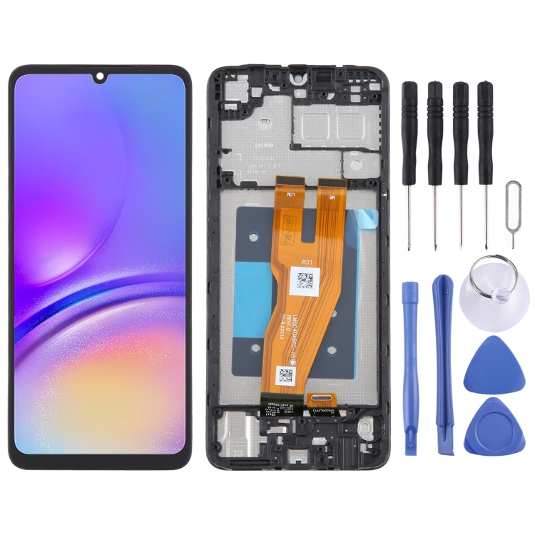 LCD Screen Digitizer Full Assembly with Frame, For Samsung Galaxy A25 SM-A256B, For Samsung Galaxy A15 5G SM-A156B, For Samsung Galaxy A35 SM-A356B, For Samsung Galaxy A05 SM-A055F, For Samsung Galaxy A05s SM-A057F