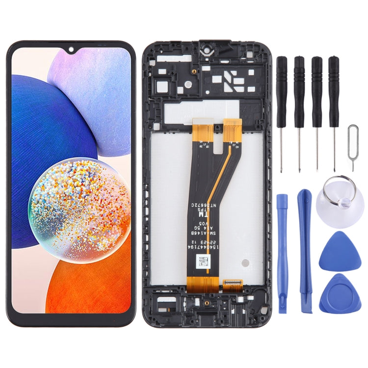 LCD Screen Digitizer Full Assembly with Frame, For Samsung Galaxy A23 4G SM-A235F, For Samsung Galaxy A23 5G SM-A236B, For Samsung Galaxy A14 5G SM-A146B, For Samsung Galaxy A04S SM-A047