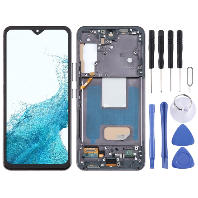 TFT LCD Screen Digitizer Full Assembly with Frame, Not Supporting Fingerprint Identification, For Samsung Galaxy A25 SM-A256B, For Samsung Galaxy A15 5G SM-A156B, For Samsung Galaxy A55 SM-A556B, For Samsung Galaxy A35 SM-A356B