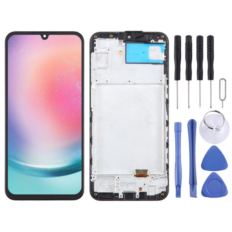 OLED LCD Screen Digitizer Full Assembly with Frame, For Samsung Galaxy A15 5G SM-A156B 6.43inch, For Samsung Galaxy A15 5G SM-A156B 6.36inch, For Samsung Galaxy A15 4G SM-A155F 6.36inch, For Samsung Galaxy A15 4G SM-A155F 6.43inch