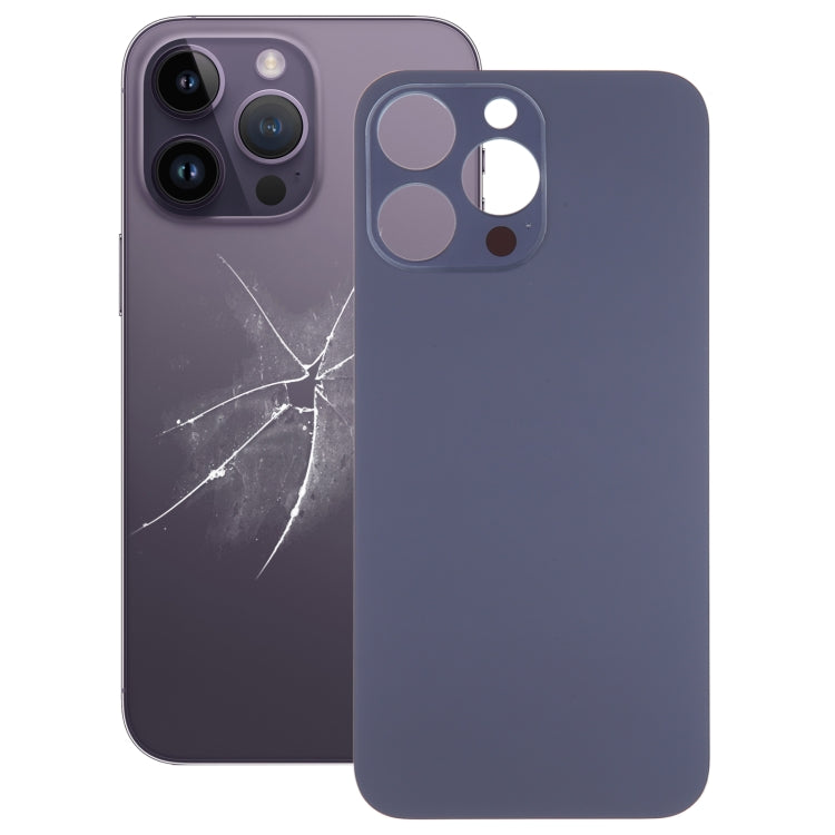 Easy Replacement Big Camera Hole Glass Back Battery Cover for iPhone 14 Pro Max, For iPhone 14 Pro Max(Not Disassemble)