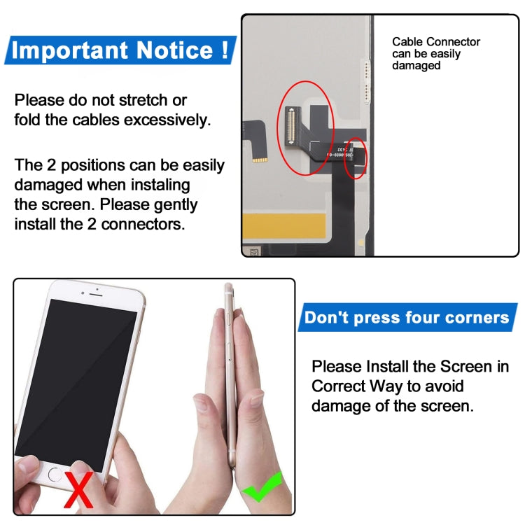 iPhone 14 Soft OLED Screen Replacement Display Assembly with Touch Digitizer