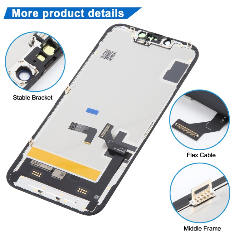 iPhone 14 Soft OLED Screen Replacement Display Assembly with Touch Digitizer