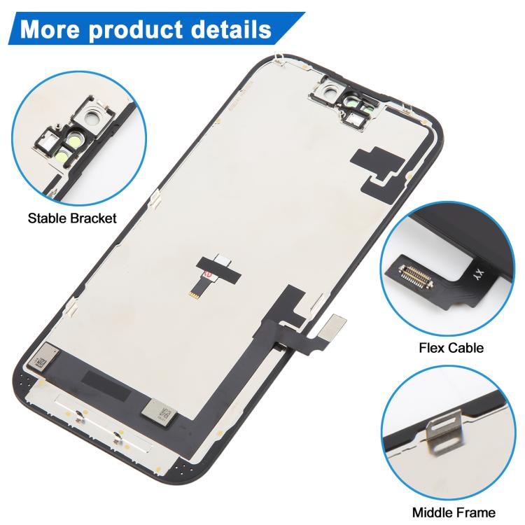 iPhone 16 HD Incell LCD Screen Replacement with Digitizer Full Display Assembly