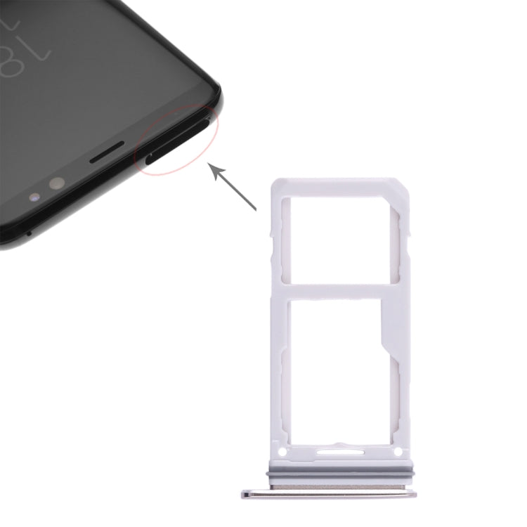 For Galaxy S8 / S8+ 2 SIM Card Tray / Micro SD Card Tray, For Galaxy S8 / S8+, For Samsung Galaxy S8(Double), For Galaxy S8 / S8+(Double SIM)
