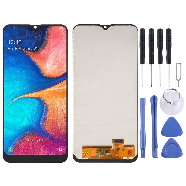 For Galaxy A20 A205F/DS, A205FN/DS, A205U, A205GN/DS, A205YN, A205G/DS, A205W, Incell LCD Screen and Digitizer Full Assembly