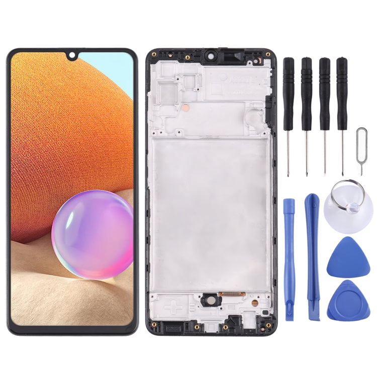 For Samsung Galaxy A32 (4G) LCD Screen and Digitizer Full Assembly With Frame