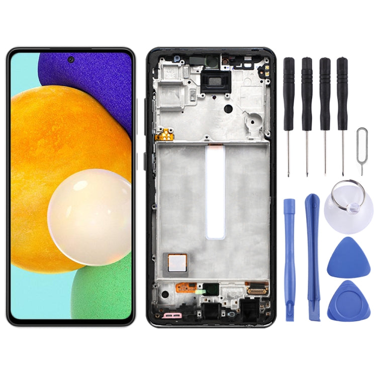 For Samsung Galaxy A52 (5G) LCD Screen and Digitizer Full Assembly With Frame
