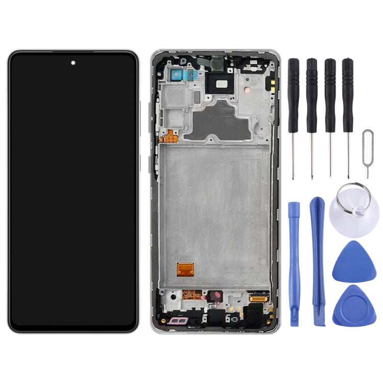 For Samsung Galaxy A72 SM-A725 (4G) LCD Screen and Digitizer Full Assembly With Frame