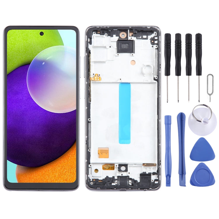 For Samsung Galaxy A52 4G SM-A525 incell Material LCD Screen and Digitizer Full Assembly with Frame
