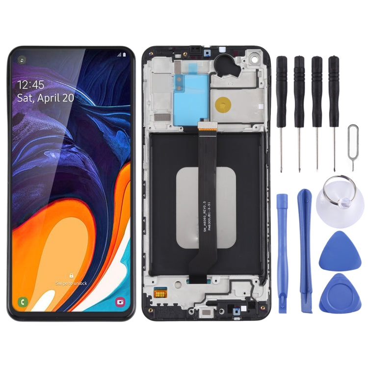 For Samsung Galaxy A60 LCD Screen and Digitizer Full Assembly with Frame