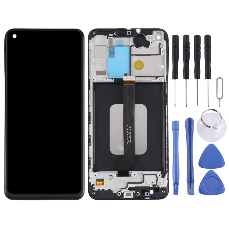 For Samsung Galaxy A60 LCD Screen and Digitizer Full Assembly with Frame