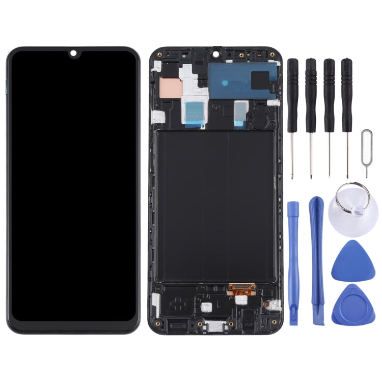 For Samsung Galaxy A30 LCD Screen and Digitizer Full Assembly with Frame
