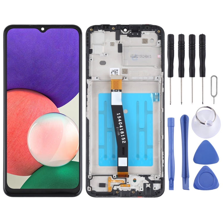 For Samsung Galaxy A22 5G LCD Screen and Digitizer Full Assembly with Frame