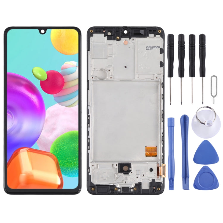 For Samsung Galaxy A41 LCD Screen and Digitizer Full Assembly with Frame