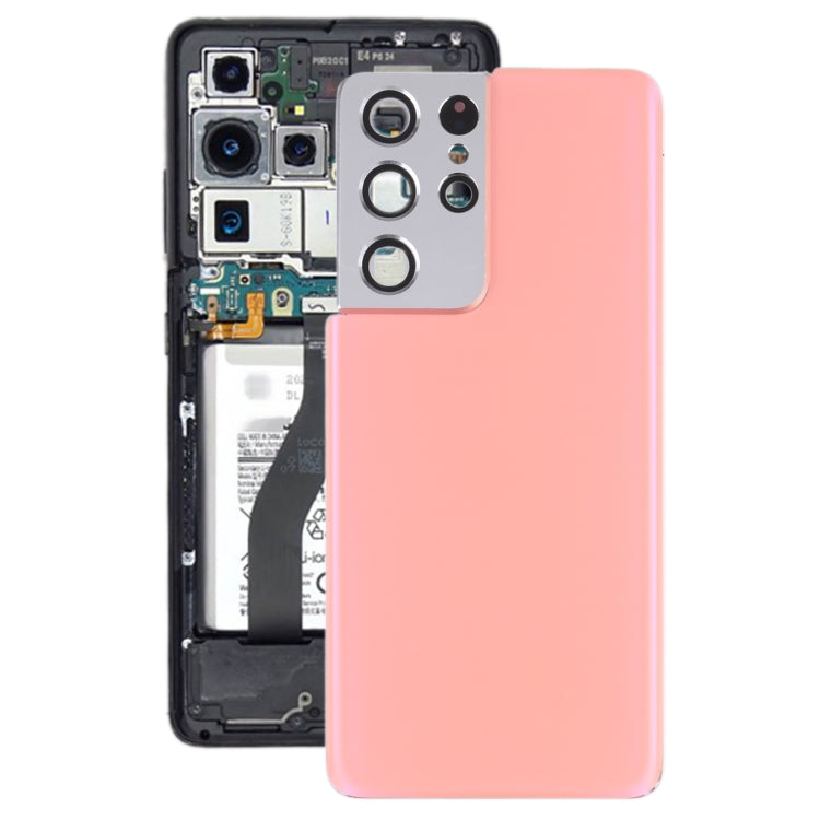 Samsung Galaxy S21 Ultra 5G Back Glass Cover with Camera Lens Frame | Housing Replacement Repair Part