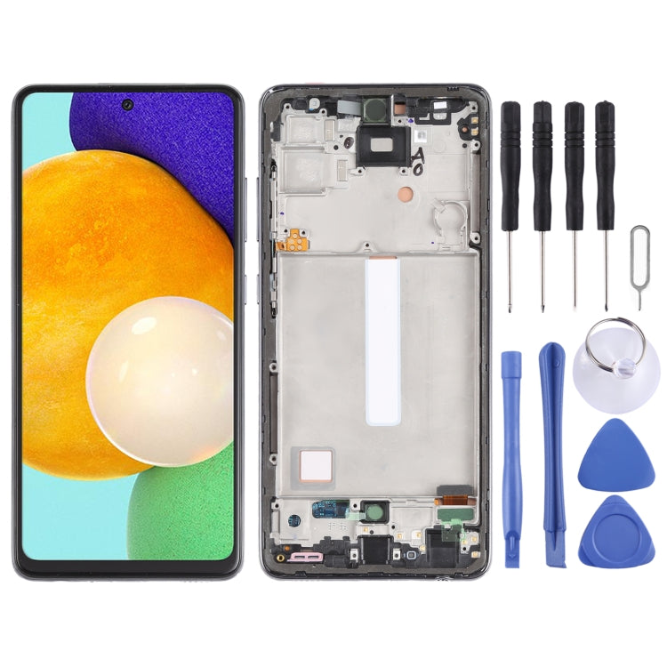 For Samsung Galaxy A52 5G incell Material LCD Screen and Digitizer Full Assembly with Frame
