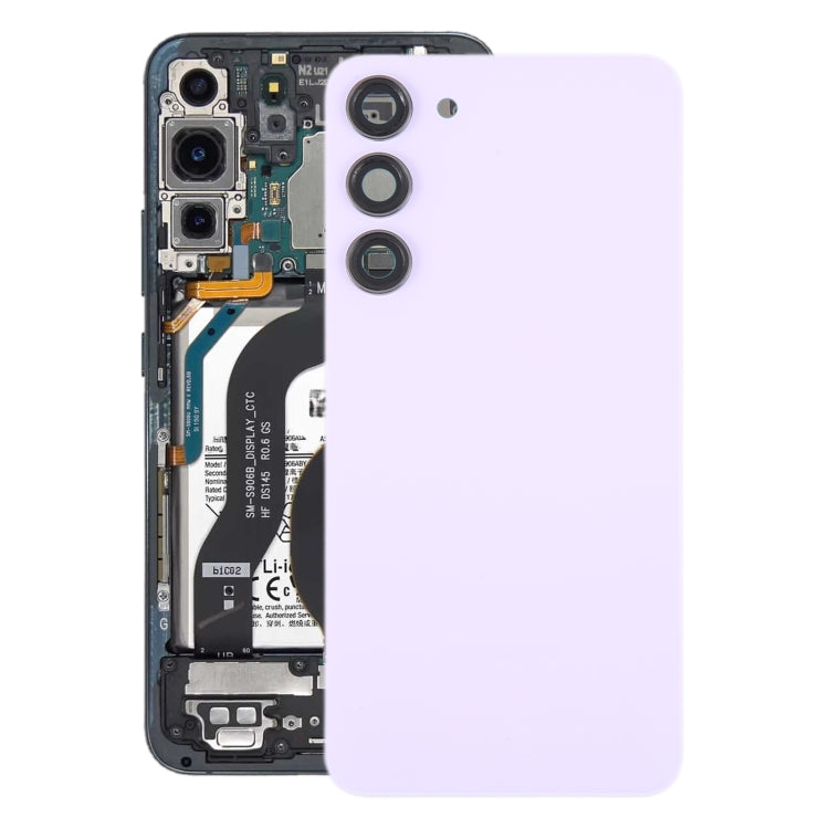 Samsung Galaxy S23+ SM-S916B Back Cover with Camera Lens Frame Replacement | Battery Back Glass Housing Repair Part