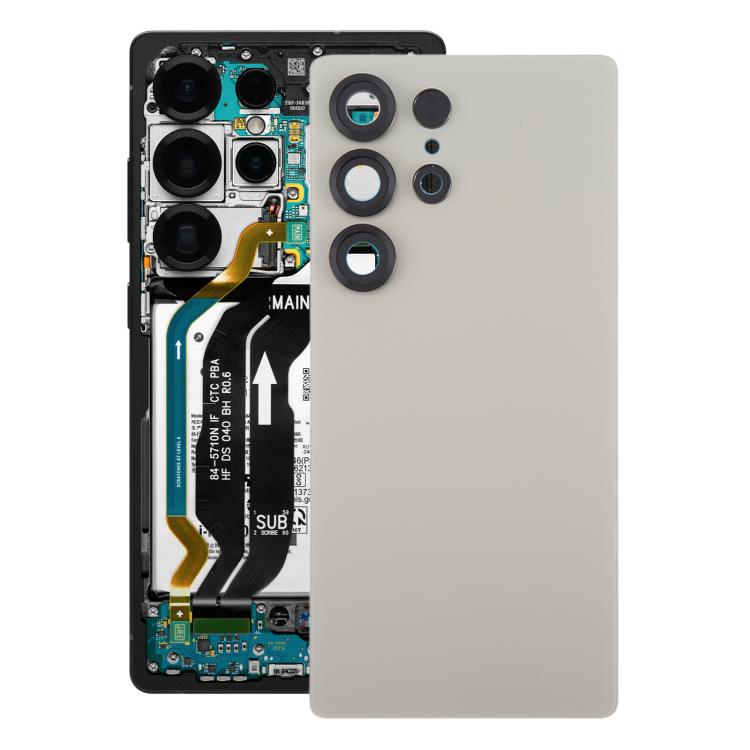 Samsung Galaxy S25 Ultra SM-S938 Back Cover with Camera Lens Frame | OEM Battery Back Glass Replacement