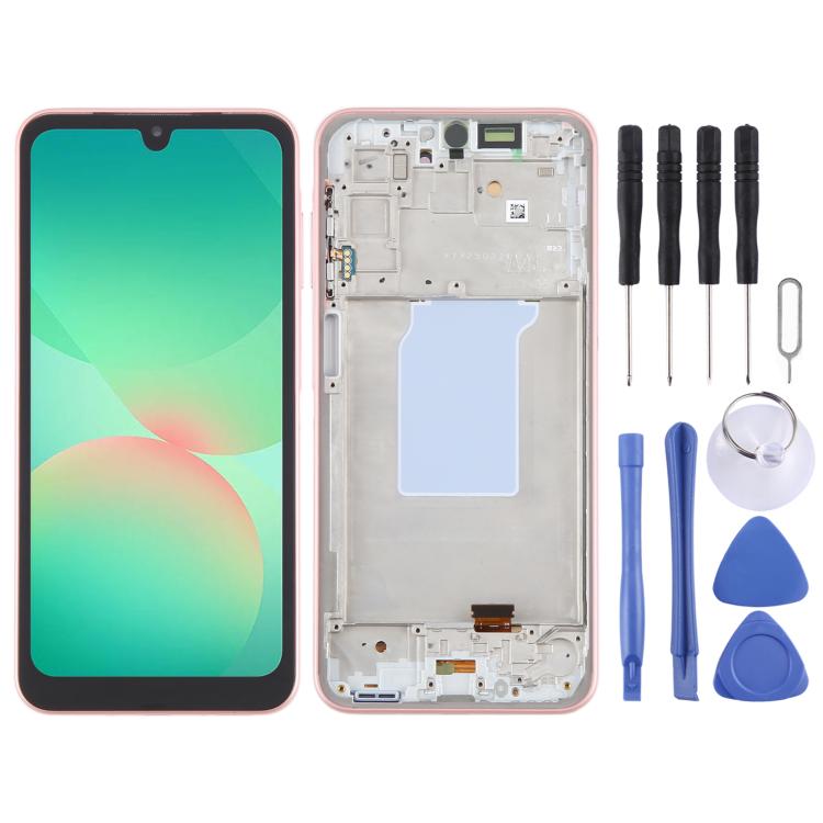 For Samsung Galaxy A26 SM-A266B 6.46 inch OLED LCD Screen Digitizer Full Assembly with Frame
