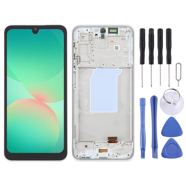 For Samsung Galaxy A26 SM-A266B 6.46 inch OLED LCD Screen Digitizer Full Assembly with Frame