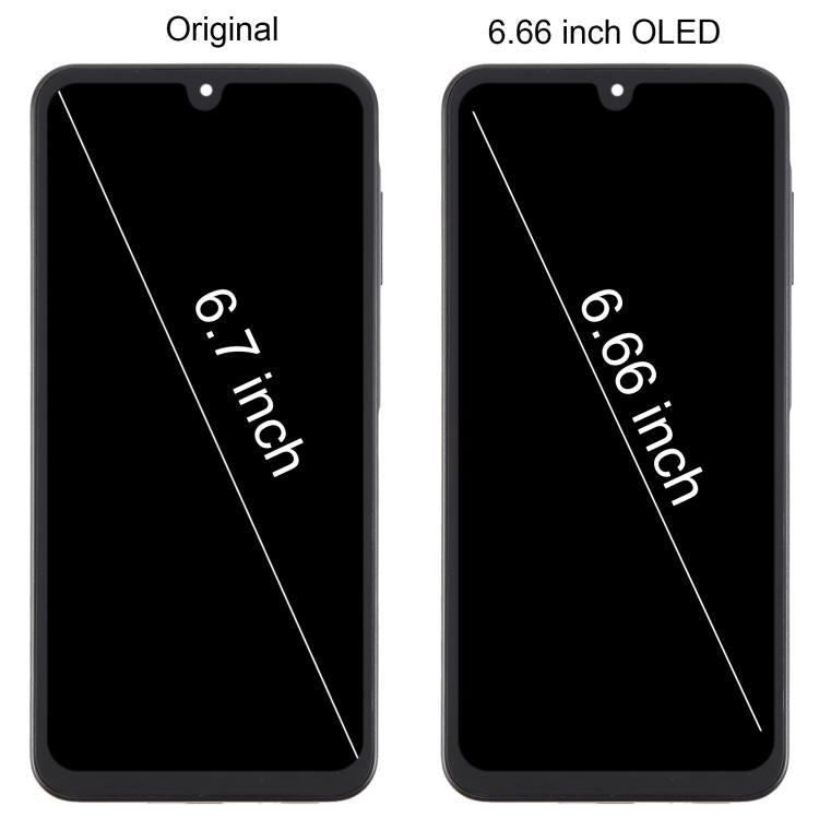 For Samsung Galaxy A26 SM-A266B 6.66 inch OLED LCD Screen Digitizer Full Assembly with Frame