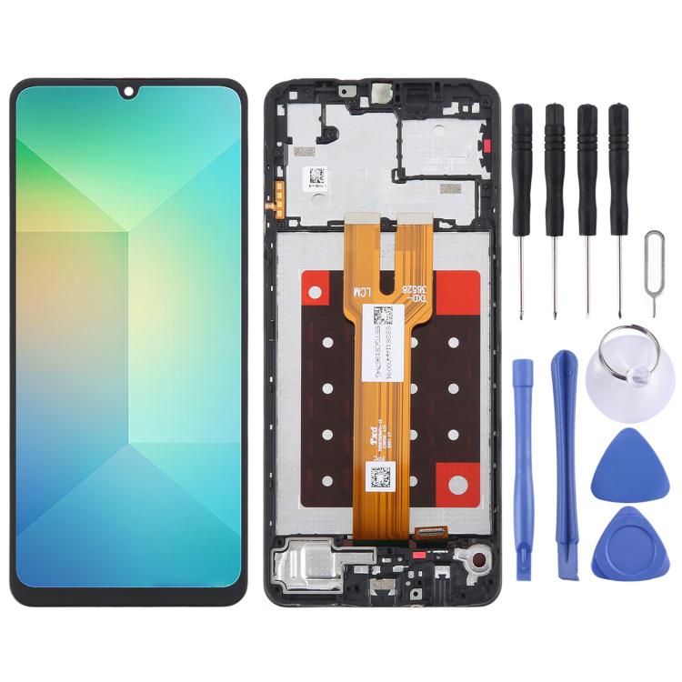 For Samsung Galaxy A06 5G LCD Screen Digitizer Full Assembly with Frame