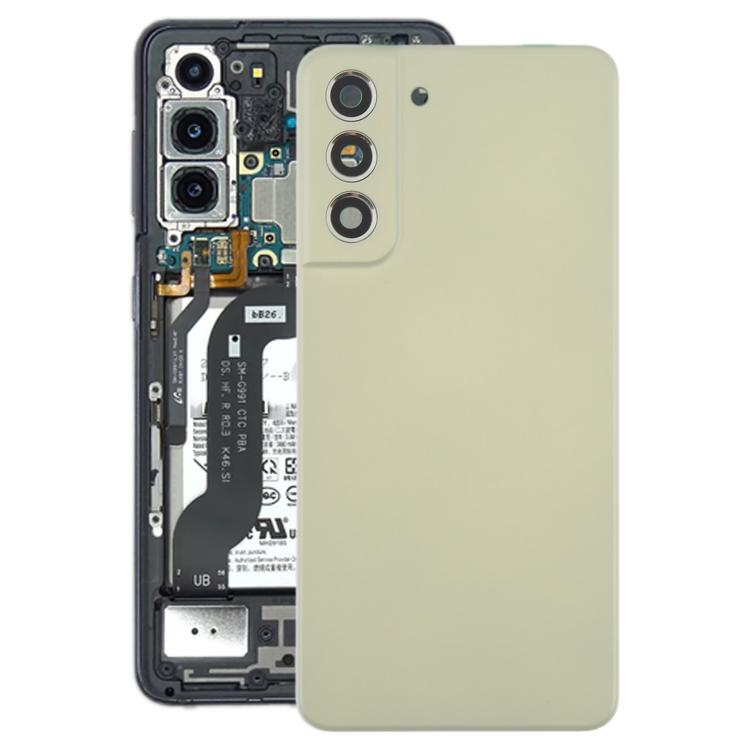 Samsung Galaxy S21 FE Back Cover with Camera Lens Frame | Rear Glass Housing Replacement