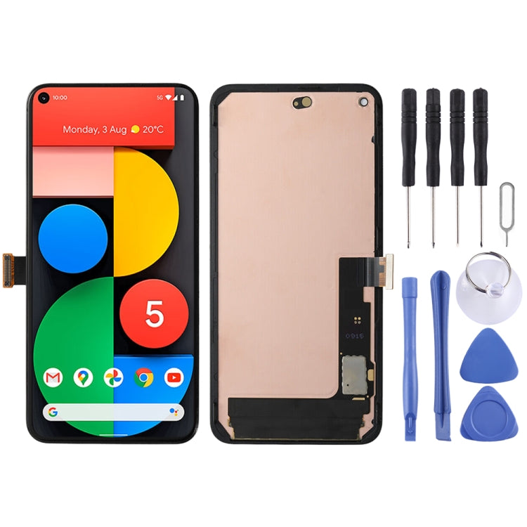 OLED LCD Screen For Google Pixel 5 5G Digitizer Full Assembly with Frame, For Google Pixel 5 5G (OLED)