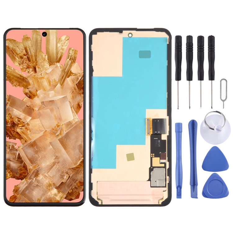 For Google Pixel 8 GKWS6 G9BQD LCD Screen With Digitizer Full Assembly with Frame, For Google Pixel 8