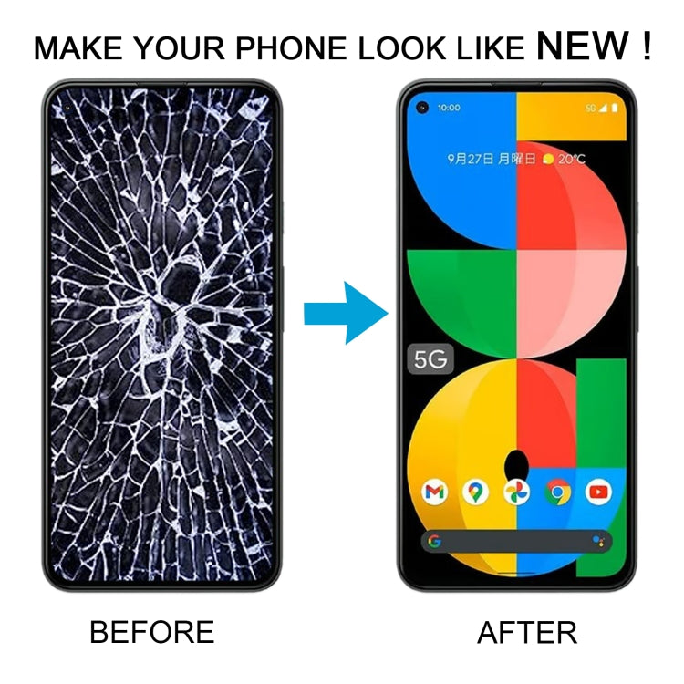 For Google Pixel 5a 5G G1F8F G4S1M TFT LCD Screen with Digitizer Full Assembly, Not Supporting Fingerprint Identification, For Google Pixel 5a 5G