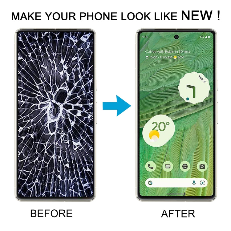 For Google Pixel 7 GVU6C GQML3 GO3Z5 OLED LCD Screen Digitizer Full Assembly with Frame