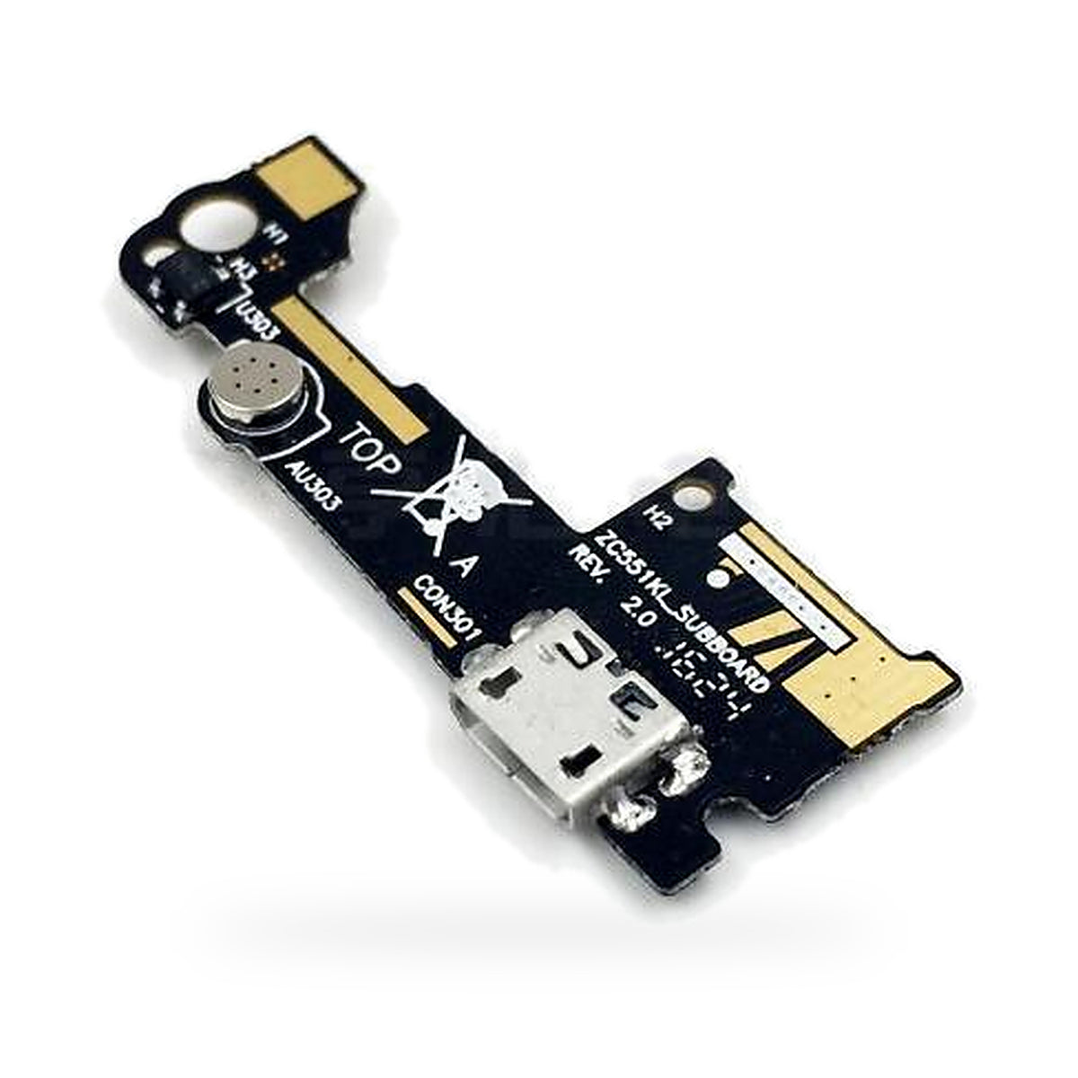 Asus Zenfone 3 ZE520KL Charging Port Flex Replacement - new OEM standard charging port on white background