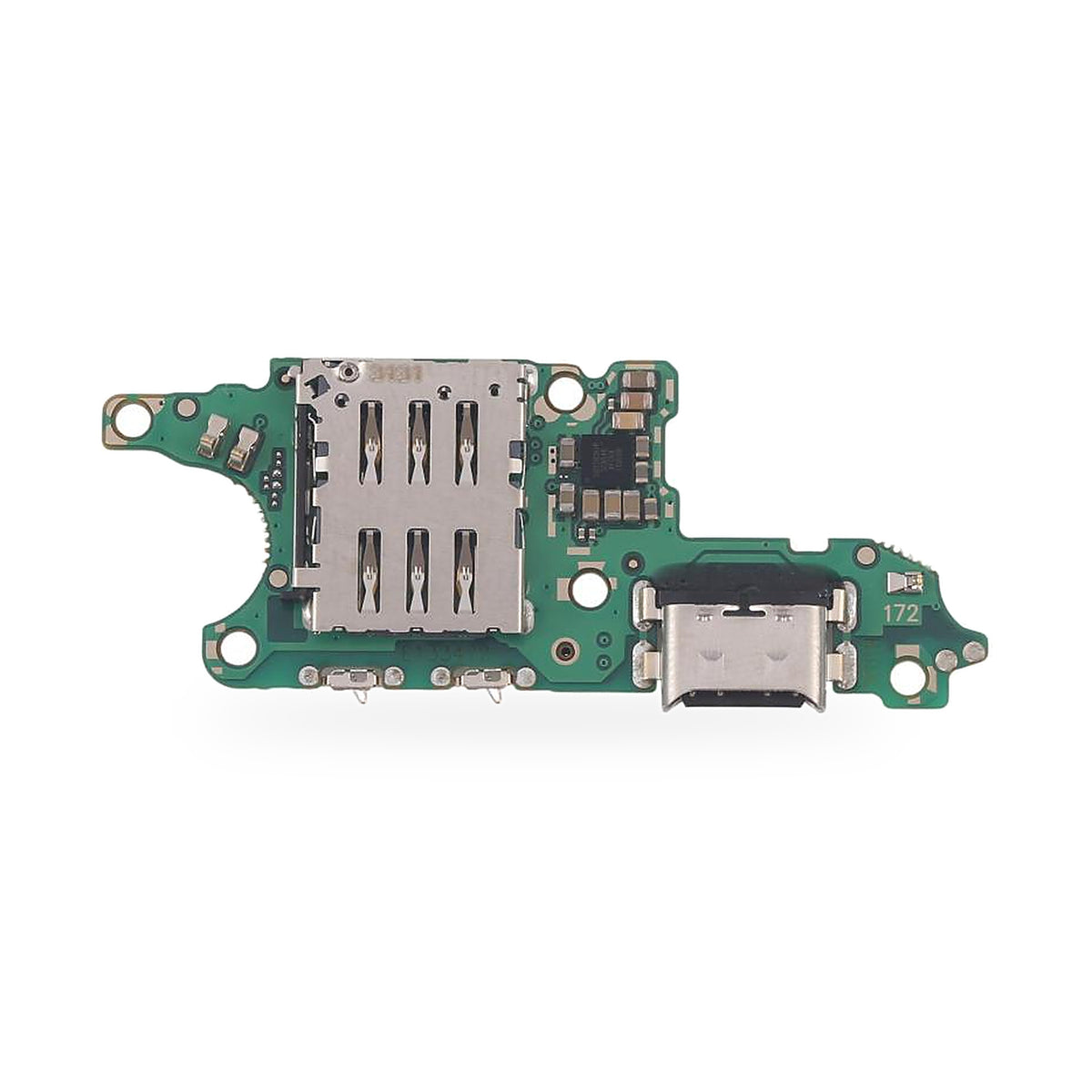 Honor 400 Lite Charging Port Flex Replacement - new OEM standard charging port on white background