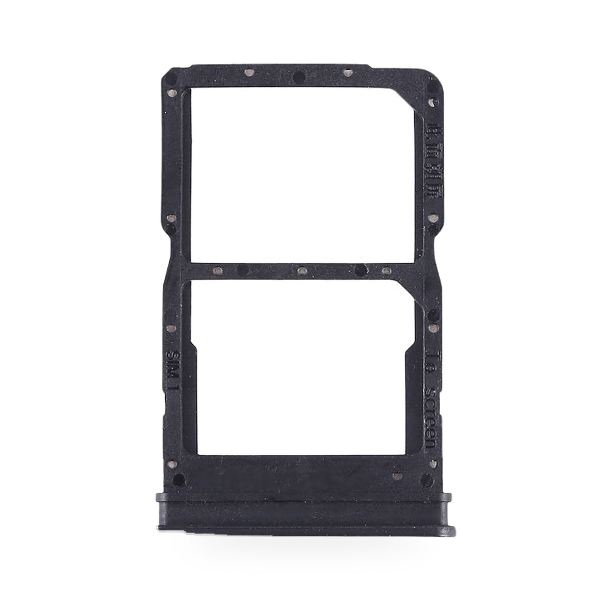 Huawei Honor X8C SIM Card Tray Holder Replacement (BLACK) - new OEM standard SIM tray on white background