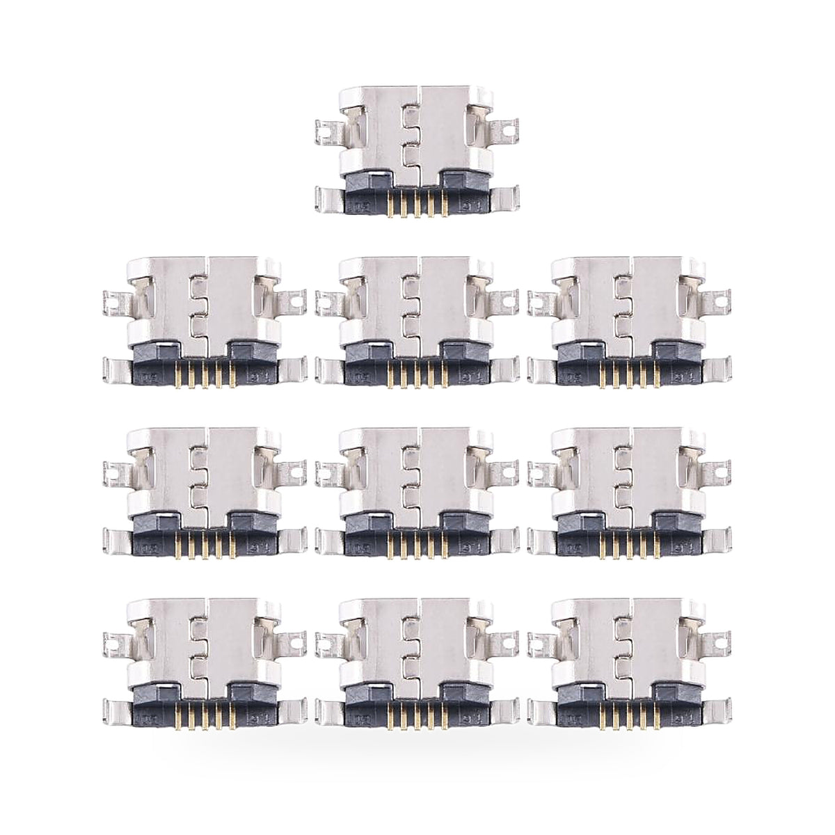 Infinix Hot 10 Charging Port Flex Replacement - new OEM standard charging port on white background
