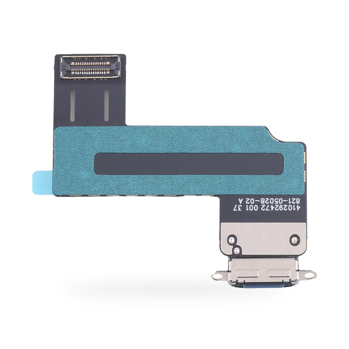 iPad A16 11th Gen Charging Port Flex Replacement - new OEM standard charging port on white background