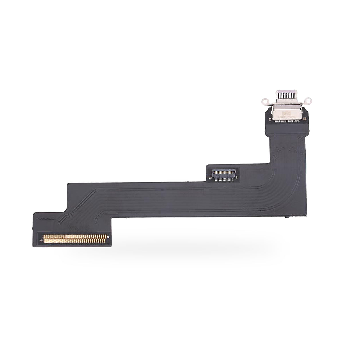 iPad Air Charging Port Flex Replacement - new OEM standard charging port on white background