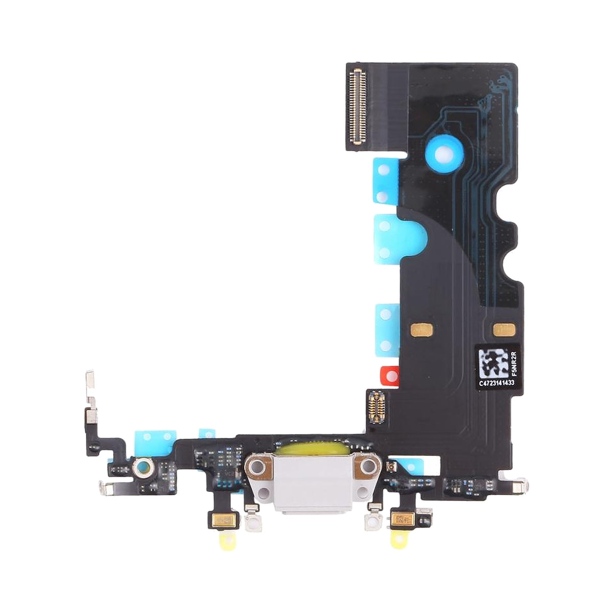 Apple iPhone 8 charging port flex cable replacement, light grey