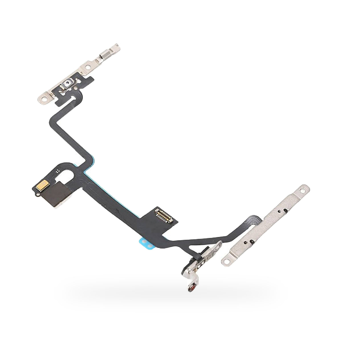 iPhone 8 / SE2 Metal Bracket Power and Volume Button Flex Cable Replacement - new OEM standard button flex on white backgroun