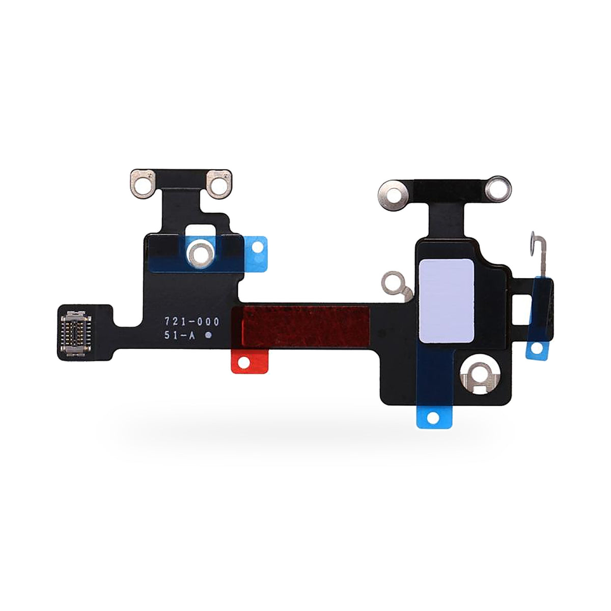 iPhone X WiFi Antenna Signal Flex Cable Replacement - new OEM standard antenna flex on white background