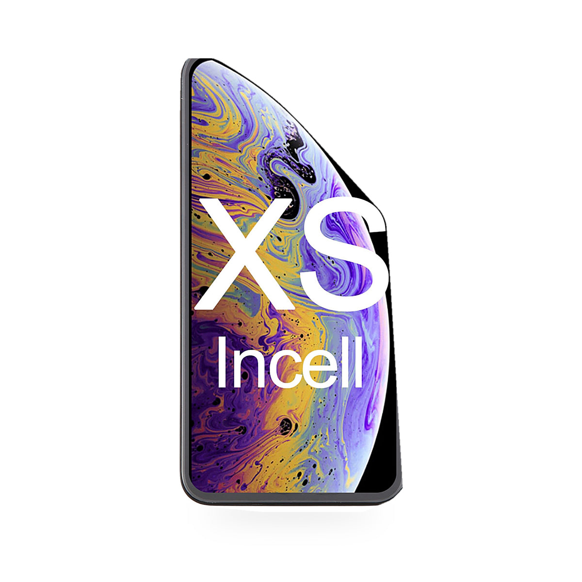 iPhone XS Brand New In Cell LCD Screen and Touch Digitiser Assembly Replacement - new OEM standard screen on white background