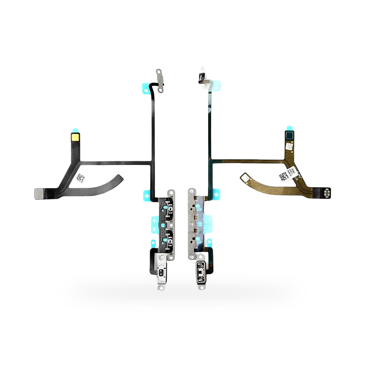 iPhone XS MAX Mute Switch Brackets Volume Button Flex Cable Replacement - new OEM standard button flex on white background