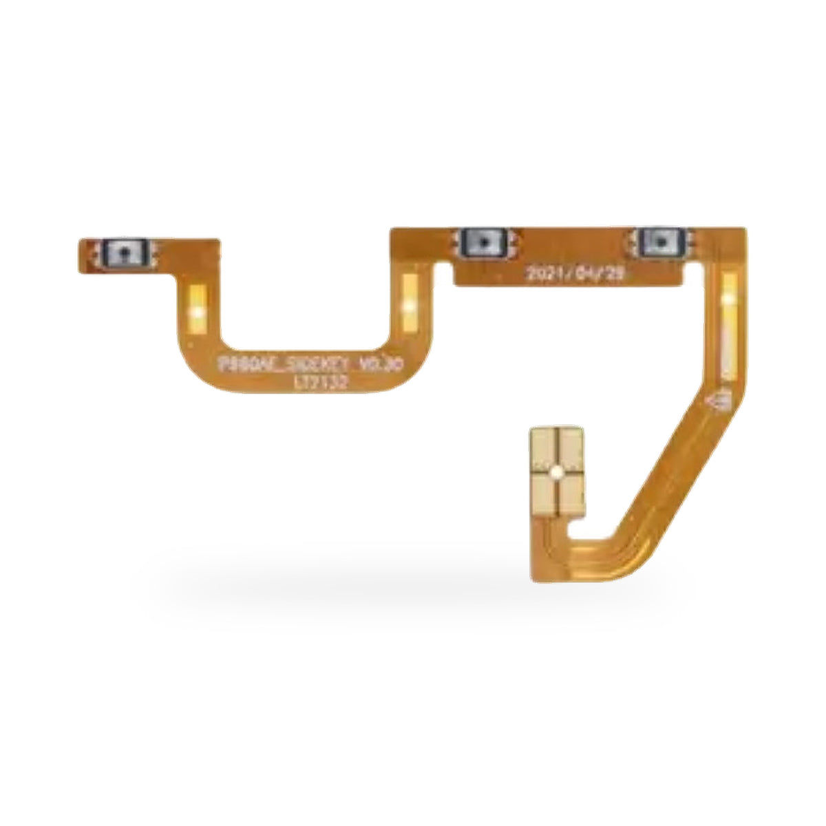Nokia G50 Power and Volume Button Flex Cable Replacement - new OEM standard button flex on white background