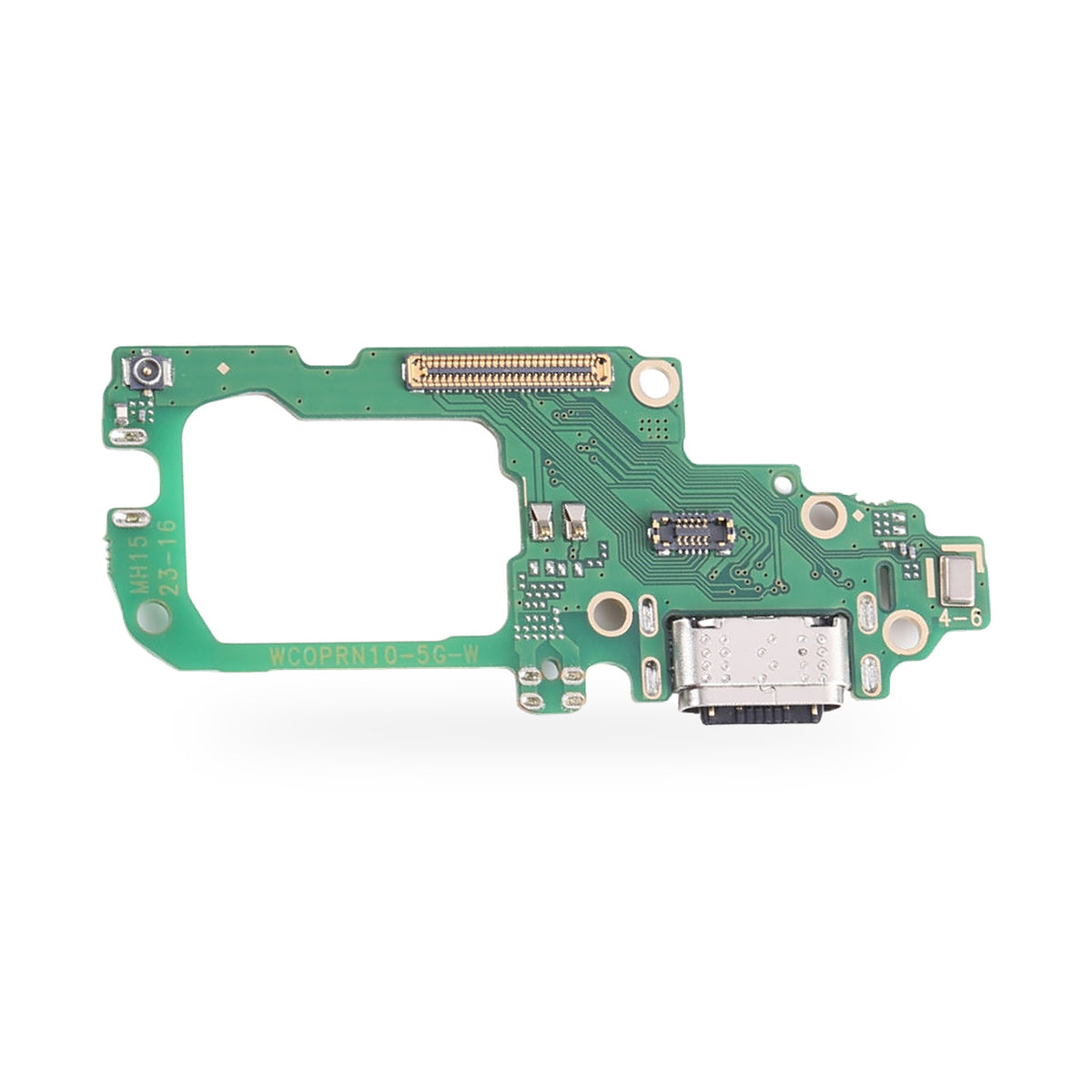 OPP Reno 10 5G Charging Port Flex Replacement - new OEM standard charging port on white background