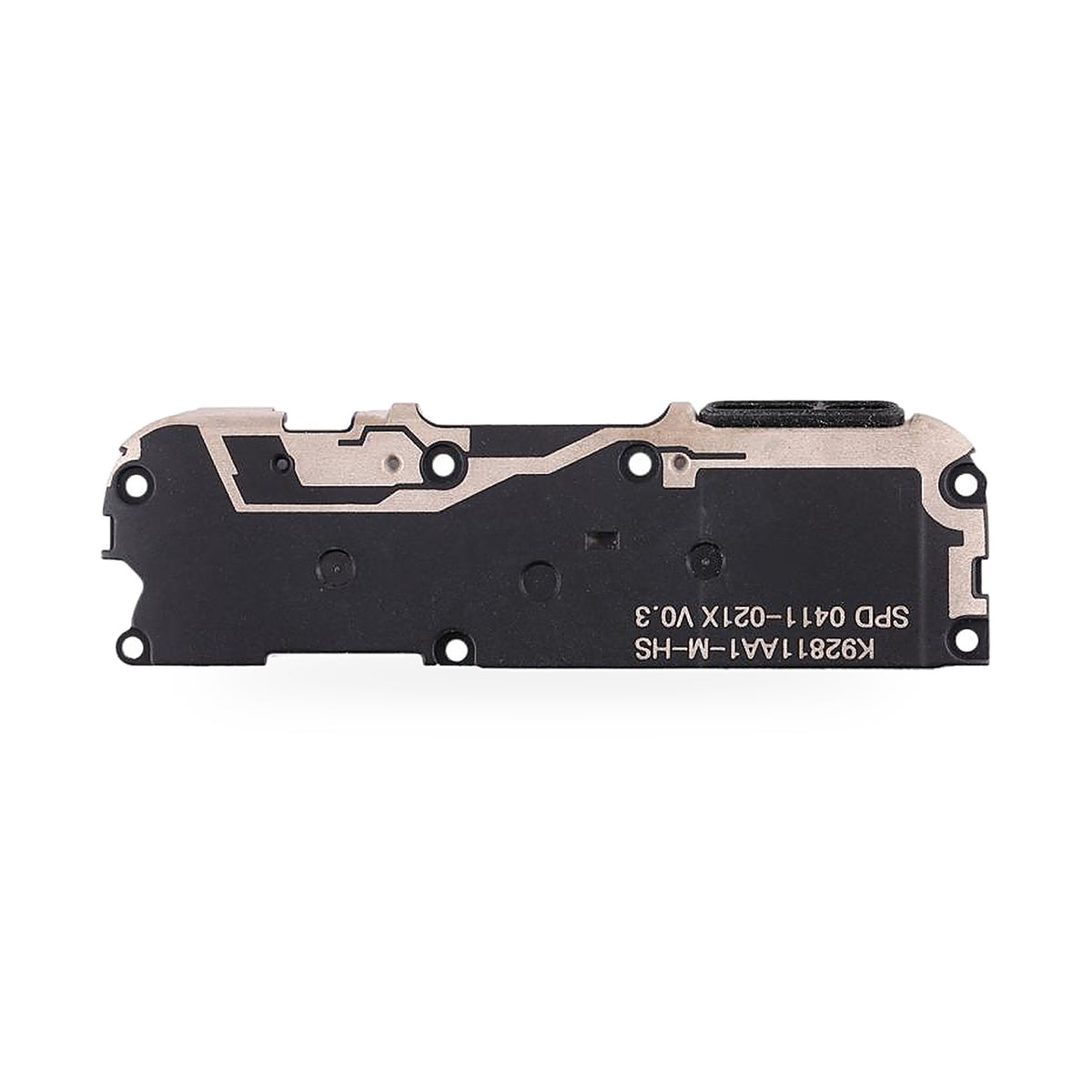 Samsung A10s Loudspeaker Ringer Buzzer Replacement - new OEM standard loudspeaker on white background