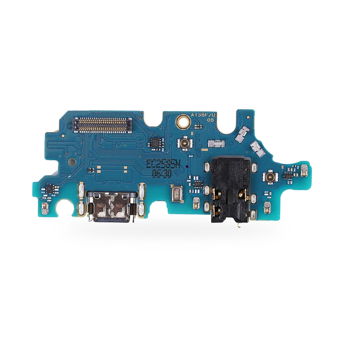 Samsung A13 5G Charging Port Flex Replacement - new OEM standard charging port on white background
